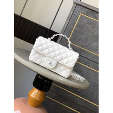 Chanel 25C Small size Top Handle Flap Bag Shoulder Bag Handbag 5243
