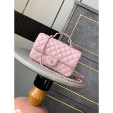 Chanel 25C Big size Top Handle Flap Bag Shoulder Bag Handbag 5244