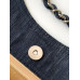 Chanel Vintage Denim Tote Shoulder Bag Handbag AS2138