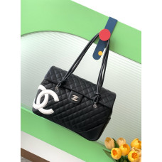 Chanel Cambon Shoulder Bag Handbag Purse AS6338