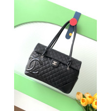 Chanel Cambon Shoulder Bag Handbag Purse AS6338