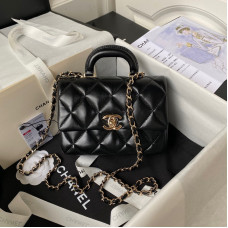 Chanel Top Handle Flap Chain Shoulder Bag AS4543