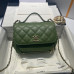 Chanel Top Handle Flap Messenger Bag 93749 Chanel Top Handle Flap Messenger Bag 93749