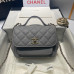 Chanel Top Handle Flap Messenger Bag 93749 Chanel Top Handle Flap Messenger Bag 93749