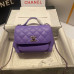 Chanel Top Handle Flap Messenger Bag 93749 Chanel Top Handle Flap Messenger Bag 93749