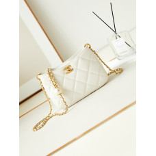 Chanel 24s Hobo Chain Shoulder Bag Handbag AS4859