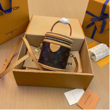 Louis Vuitton LV Nano Cannes M82952 Bucket Bag Shoulder Bag Hobo LLBGE11 Louis Vuitton LV Nano Cannes M82952 Bucket Bag Shoulder Bag Hobo LLBGE11