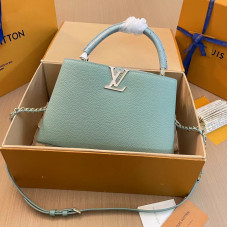 Louis Vuitton LV Capucines MM M84073 Tote Handbag Bag Purse LLBGC11