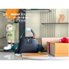 Louis Vuitton LV Capucines Mini M91697 Tote Handbag Bag Purse LLBGC49 Louis Vuitton LV Capucines Mini M91697 Tote Handbag Bag Purse LLBGC49