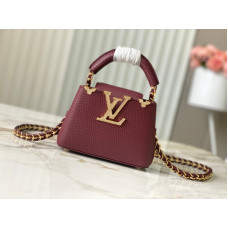 Louis Vuitton LV Capucines Flower Crown Super Mini Micro Bag M24583 M48865 Tote Handbag Bag Purse LLBGC53 Louis Vuitton LV Capucines Flower Crown Super Mini Micro Bag M24583 M48865 Tote Handbag Bag Purse LLBGC53