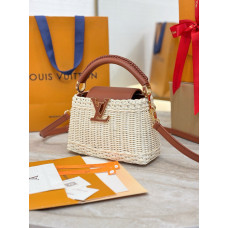 Louis Vuitton LV Capucines Mini M26003 Tote Handbag Bag Purse LLBGC66 Louis Vuitton LV Capucines Mini M26003 Tote Handbag Bag Purse LLBGC66