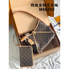 Louis Vuitton LV CarryAll PM M46203 Hobo Shoulder Bag Handbag Purse LLBGV05