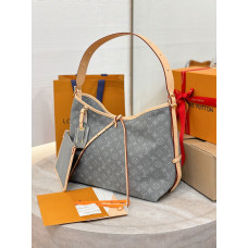 Louis Vuitton LV CarryAll MM M13289 Hobo Shoulder Bag Handbag Purse LLBGV10