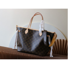 Louis Vuitton LV Neverfull MM M40995 Tote Shoulder Bag Shopping Bag LLBGJ12