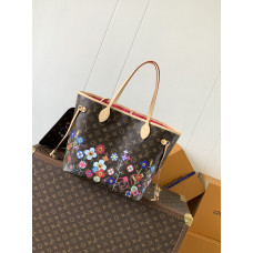 Louis Vuitton LV Neverfull MM M13271 Tote Shoulder Bag Shopping Bag LLBGJ25