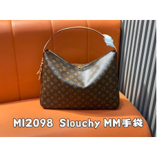 Louis Vuitton LV Slouchy MM Hobo M12098 Shoulder Bag Handbag LLBGA264 Louis Vuitton LV Slouchy MM Hobo M12098 Shoulder Bag Handbag LLBGA264