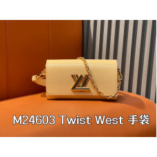 Louis Vuitton LV Twist West M24603 Shoulder Bag Handbag Purse LLBGQ05