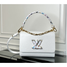 Louis Vuitton LV Twist MM Slim M13243 Shoulder Bag Handbag Purse LLBGQ12