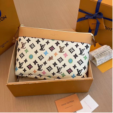 Louis Vuitton LV Pochette Voyage Souple M83568 Clutch Purse Cosmetic Bag LLBGG05 Louis Vuitton LV Pochette Voyage Souple M83568 Clutch Purse Cosmetic Bag LLBGG05
