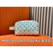 Louis Vuitton LV Locker Dopp Kit M14034 Clutch Purse Cosmetic Bag LLBGG94 Louis Vuitton LV Locker Dopp Kit M14034 Clutch Purse Cosmetic Bag LLBGG94