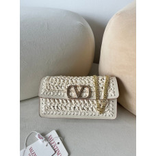 Valentino Oxalis Woven Shoulder Bag Crossbody Bag 22070 Valentino Oxalis Woven Shoulder Bag Crossbody Bag 22070