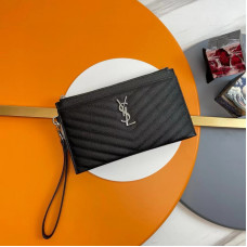 Yves Saint Lauren YSL Envelope Zipper 423297 Clutch Purse Handbag MMYSJ23