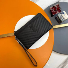 Yves Saint Lauren YSL Envelope Zipper 423297 Clutch Purse Handbag MMYSJ24