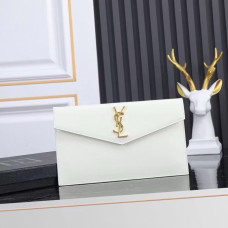 Yves Saint Lauren YSL Uptown Large Wallet Envelope 565739 Clutch Purse Handbag MMYSJ30