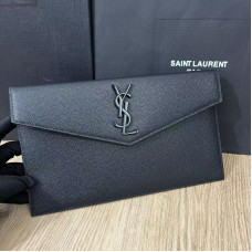 Yves Saint Lauren YSL Uptown Large Wallet Envelope 565739 Clutch Purse Handbag MMYSJ34