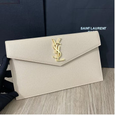 Yves Saint Lauren YSL Uptown Large Wallet Envelope 565739 Clutch Purse Handbag MMYSJ36