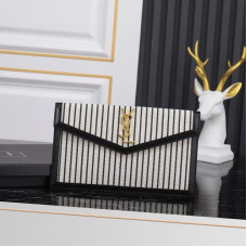 Yves Saint Lauren YSL Uptown Large Wallet Envelope 565739 Clutch Purse Handbag MMYSJ39