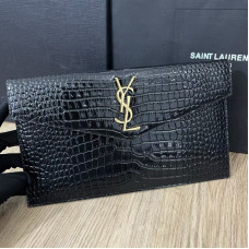 Yves Saint Lauren YSL Uptown Large Wallet Envelope 565739 Clutch Purse Handbag MMYSJ40