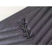 Yves Saint Lauren YSL Monogram Zipper 636312 Clutch Purse Handbag MMYSJ49