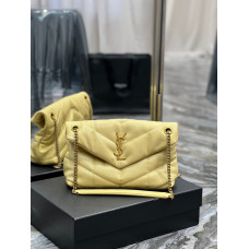 Yves Saint Lauren YSL Loulou Puffer Small 577476 Shoulder Bag Handbag Purse MMYSF02