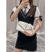 Yves Saint Lauren YSL Calypso 734153 Shoulder Bag Handbag Purse MMYSC04