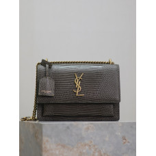 Yves Saint Lauren YSL Sunset 22cm 422906 Shoulder Bag Handbag Purse MMYSP05