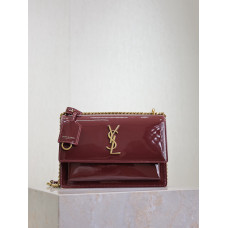 Yves Saint Lauren YSL Sunset 22cm 422906 Shoulder Bag Handbag Purse MMYSP06