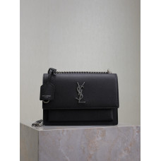 Yves Saint Lauren YSL Sunset 22cm 422906 Shoulder Bag Handbag Purse MMYSP10