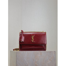 Yves Saint Lauren YSL Sunset 22cm 422906 Shoulder Bag Handbag Purse MMYSP11