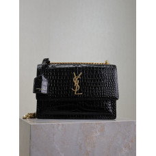 Yves Saint Lauren YSL Sunset 22cm 422906 Shoulder Bag Handbag Purse MMYSP12