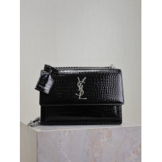 Yves Saint Lauren YSL Sunset 22cm 422906 Shoulder Bag Handbag Purse MMYSP13