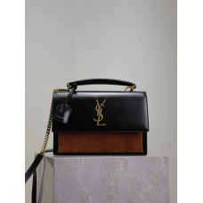 Yves Saint Lauren YSL Sunset 25cm 634723 Shoulder Bag Handbag Purse MMYSP19