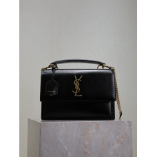 Yves Saint Lauren YSL Sunset 25cm 634723 Shoulder Bag Handbag Purse MMYSP20