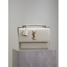 Yves Saint Lauren YSL Sunset 25cm 634723 Shoulder Bag Handbag Purse MMYSP21