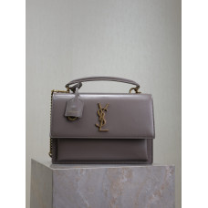 Yves Saint Lauren YSL Sunset 25cm 634723 Shoulder Bag Handbag Purse MMYSP23