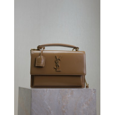 Yves Saint Lauren YSL Sunset 25cm 634723 Shoulder Bag Handbag Purse MMYSP24
