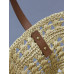 Yves Saint Lauren YSL Woven Tote Shoulder Bag Handbag 761461