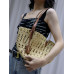 Yves Saint Lauren YSL Woven Tote Shoulder Bag Handbag 761461