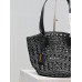 Yves Saint Lauren YSL Woven Tote Shoulder Bag Handbag 761461