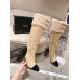 Chanel Women's Shoes Heigh Heel Tall Boots 8.5cm HXSCHD17